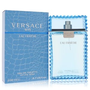 Versace Eau Fraiche Eau De Toilette Spray (Blue) 6.7 oz for Men