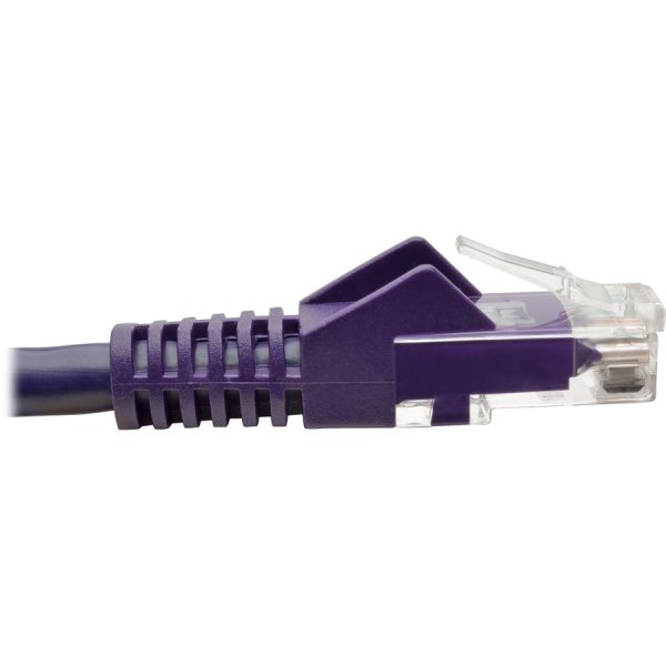 Eaton Tripp Lite Series Cat6 Gigabit Snagless Molded (UTP) Ethernet Cable (RJ45 M/M), PoE, Purple, 6 ft. (1.83 m) - Image 3