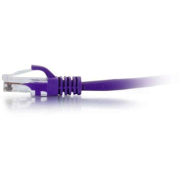 C2G 7ft Cat6 Ethernet Cable - Snagless Unshielded (UTP) - Purple - Image 4