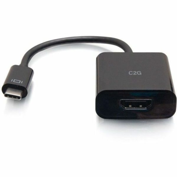 C2G USB-C to HDMI Audio/Video Adapter Converter - 4K 60Hz - Black - Image 2