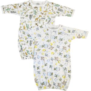 Unisex Newborn Baby 2 Piece Gown Set Nc_0815