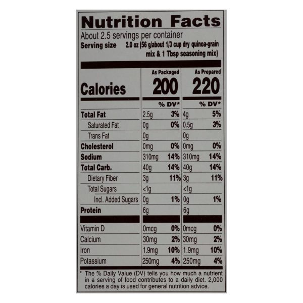 Near East Quinoa Blend - Roasted Red Pepper and Basi - Case of 12 - 4.9 oz.