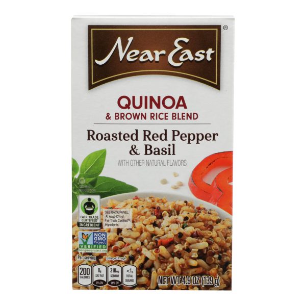 Near East Quinoa Blend - Roasted Red Pepper and Basi - Case of 12 - 4.9 oz. - Image 3