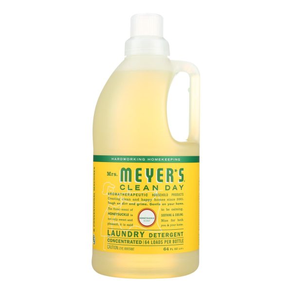 Mrs. Meyer's Clean Day - Laundry Detergent - Honeysuckle - Case of 6 - 64 Fl oz. - Image 2