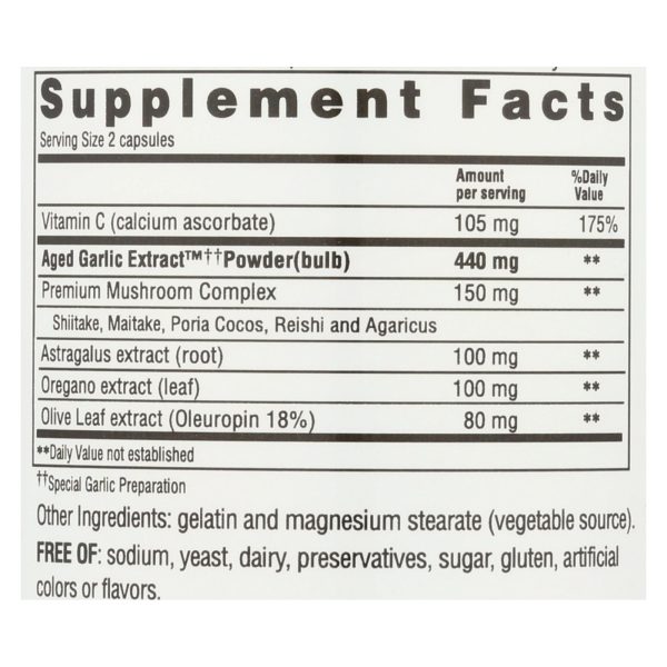 Kyolic - Aged Garlic Extract Immune Formula 103 - 200 Capsules - Image 3