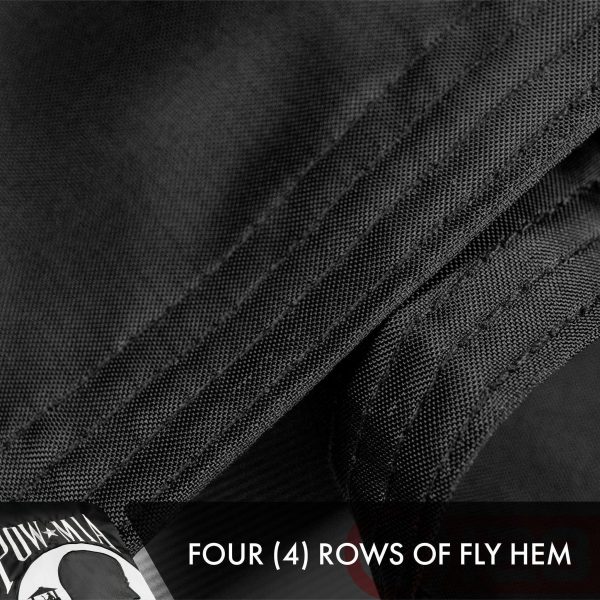POW MIA Flag 4x6FT 10-Pack Double-sided Embroidered Polyester By G128 - Image 5