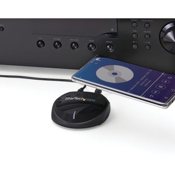 StarTech.com Bluetooth 5.0 Audio Receiver NFC, BT/Bluetooth Wireless Audio Adapter, 3.5mm/RCA or Digital Toslink Output, HiFi Wolfson DAC - Image 6