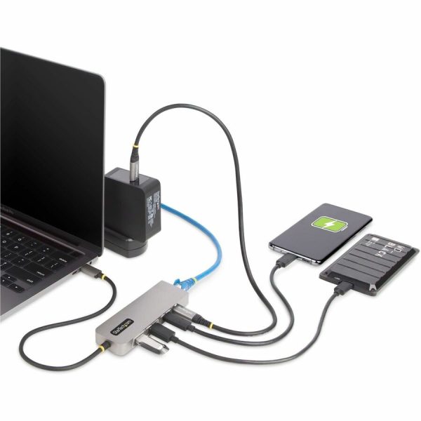 StarTech.com 3-Port USB-C Hub with 2.5 Gb Ethernet and 100W PD Passthrough - USB-C to 2x USB-A/1x USB-C, USB 3.2 10Gbps Type-C Adapter Hub - Image 7