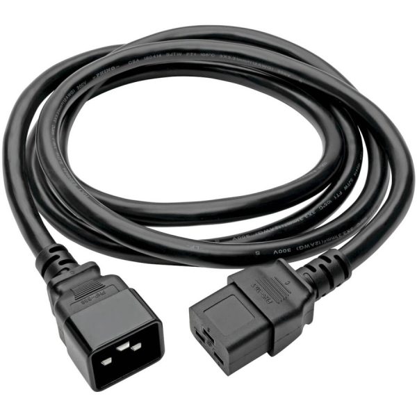 Eaton Tripp Lite Series Power Extension Cord, C19 to C20 - Heavy-Duty, 15A, 250V, 14 AWG, 10 ft. (3.05 m), Black - Image 2