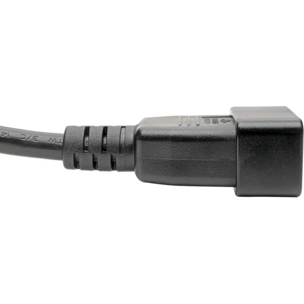 Eaton Tripp Lite Series Power Extension Cord, C19 to C20 - Heavy-Duty, 15A, 250V, 14 AWG, 10 ft. (3.05 m), Black - Image 3