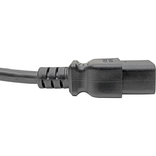 Eaton Tripp Lite Series Power Extension Cord, C19 to C20 - Heavy-Duty, 15A, 250V, 14 AWG, 10 ft. (3.05 m), Black - Image 4