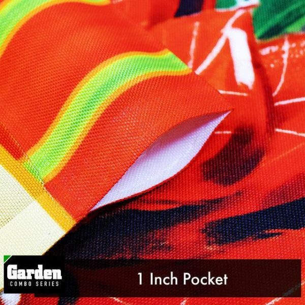 G128 Combo Pack: Garden Flag Stand Black 36x16 Inch & Garden Flag Welcome Red Poinsettia 12x18 Inch - Image 4