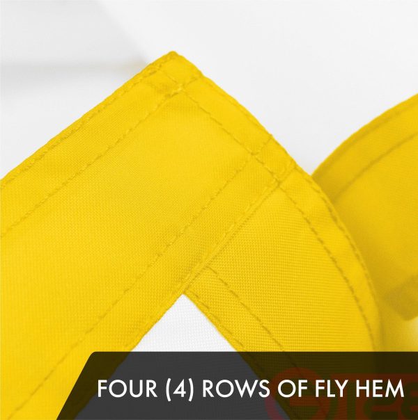 G128 3 Pack: Rhode Island RI State Flag | 4x6 Ft | ToughWeave Series Embroidered 300D Polyester | Embroidered Design, Indoor/Outdoor, Brass Grommets - Image 5