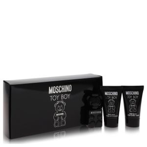 Moschino Gift Set -- .17 oz Mini EDP + .8 oz Shower Gel + .8 oz After Shave Balm for Men