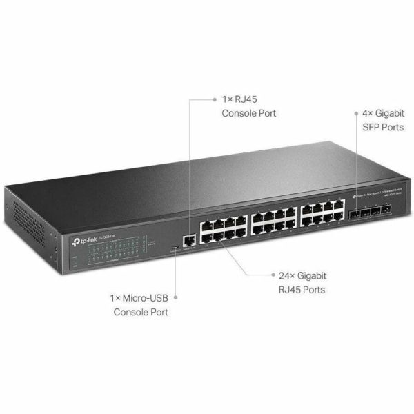 TP-Link Omada 24-Port Gigabit L2+ Managed Switch with 4 SFP Slots - Image 2