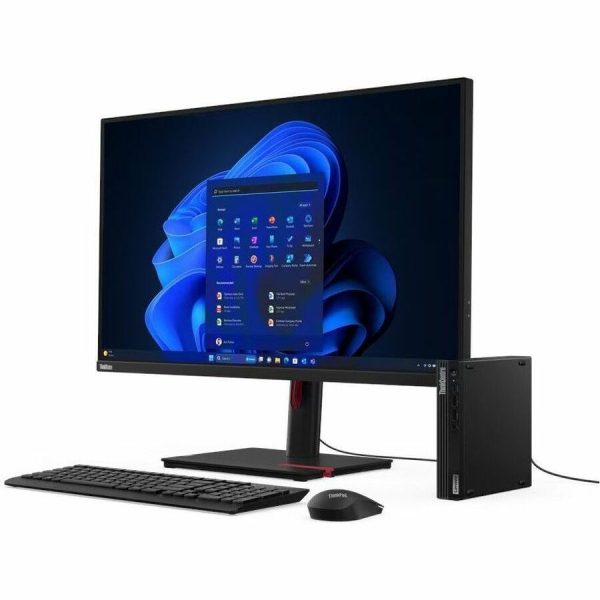 Lenovo ThinkCentre M70q Gen 5 12TD001UUS Desktop Computer - Intel Core i5 14th Gen i5-14400T - 16 GB - 256 GB SSD - Tiny - Black - Image 3