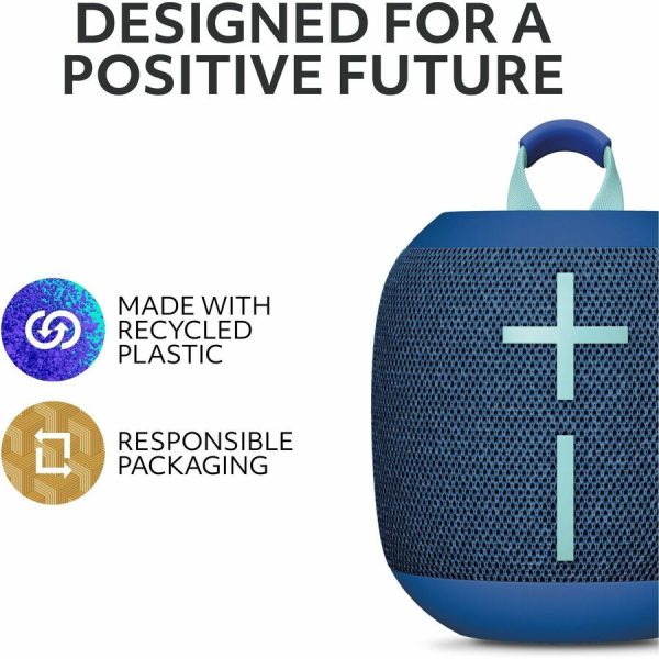 Ultimate Ears WONDERBOOM 4 Portable Waterproof Bluetooth Speaker With Big Bass and 360-Degree Sound, Dustproof Floating Speaker With 131ft (40m) Range, Blue - Image 6