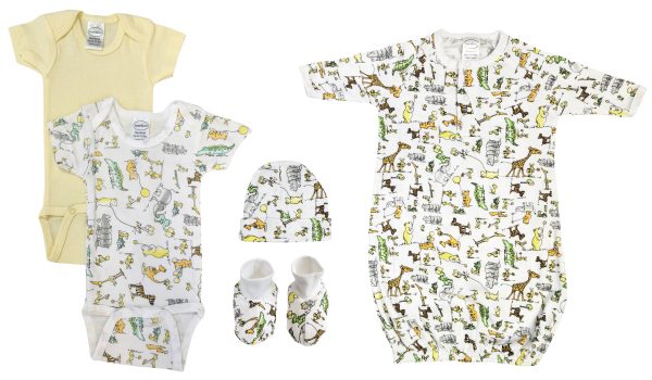 Unisex Newborn Baby 5 Pc  Sets Nc_0564