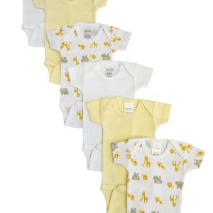 Baby Boy, Baby Girl, Unisex Short Sleeve Onezies Variety (pack Of 6) Nc_0237