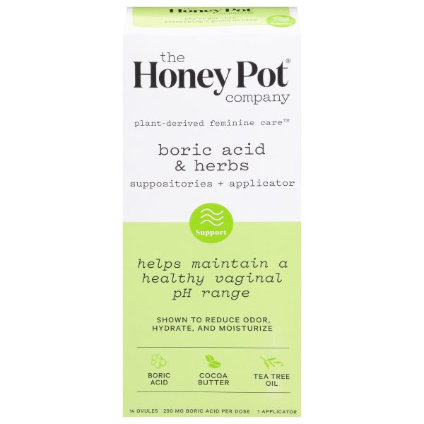 The Honey Pot - Suppositories Herbal 7day - EA of 1-14 CT - Image 2