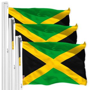 Jamaica Jamaican Flag 3x5 Ft 3-Pack 150D Printed Polyester By G128