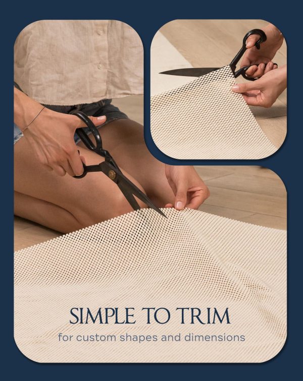 Non Slip Rug Pad Gripper   2 x 4 Ft Anti Skid Carpet Mat Provides Protection for Hardwood Floors and Hard Surfaces Extra Strong Grip and Thick Padding for Safe and in Place Your Area Rugs & Runners - Image 4