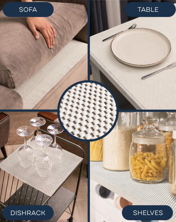 Non Slip Rug Pad Gripper   2 x 4 Ft Anti Skid Carpet Mat Provides Protection for Hardwood Floors and Hard Surfaces Extra Strong Grip and Thick Padding for Safe and in Place Your Area Rugs & Runners - Image 7