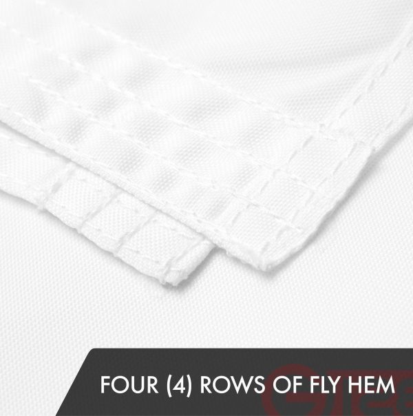 G128 3 Pack: Rhode Island RI No Golden Border State Flag | 3x5 Ft | ToughWeave Series Embroidered 300D Polyester | Embroidered Design, Indoor/Outdoor, Brass Grommets - Image 5