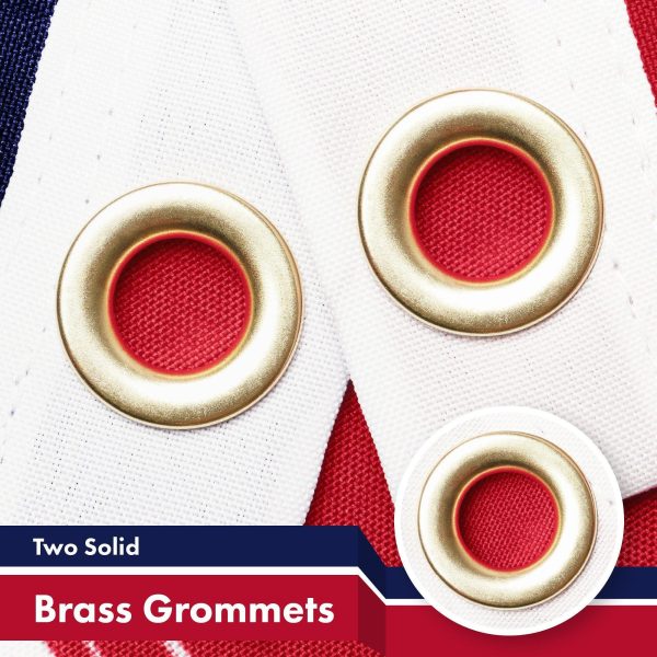G128 2 Pack: American USA Proud & Free Eagle Flag | 3x5Ft | LiteWeave Pro Printed 300D Polyester | Specialty Flag, Vibrant Colors, Brass Grommets, Thicker and More Durable Than 100D 75D Polyester - Image 2