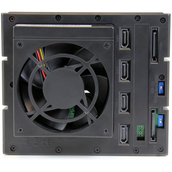 StarTech.com 4 Bay Aluminum Trayless Hot Swap Mobile Rack Backplane for 3.5in SAS II/SATA III - 6 Gbps HDD - Image 5