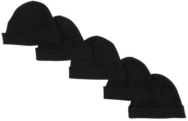 Black Baby Cap (pack Of 5) 031-black-5