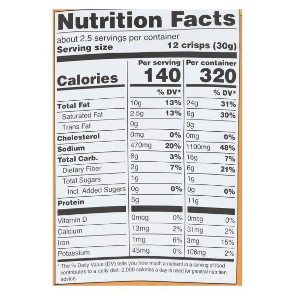 Hippie Snacks - Avocado Crsps Sea Salt - Case of 8-2.5 OZ - Image 3