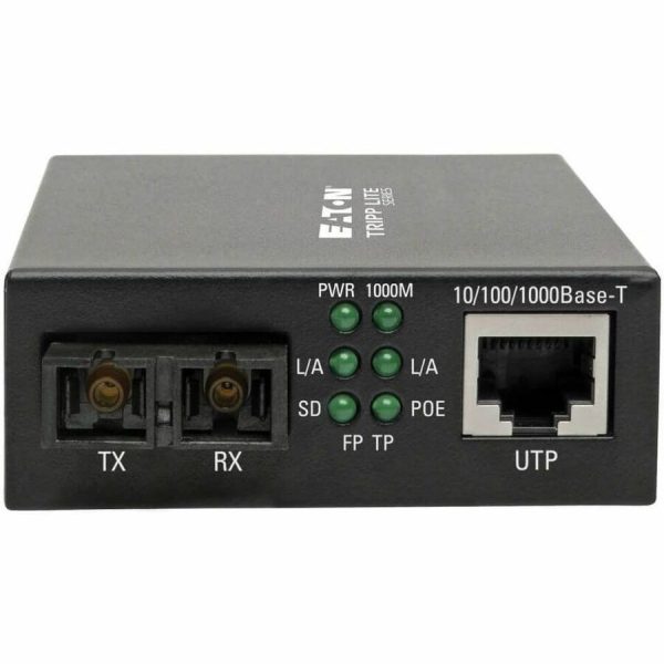 Eaton Tripp Lite Series Gigabit Multimode Fiber to Ethernet Media Converter, POE+ - 10/100/1000 SC, 850 nm, 550M (1804.46 ft.) - Image 3