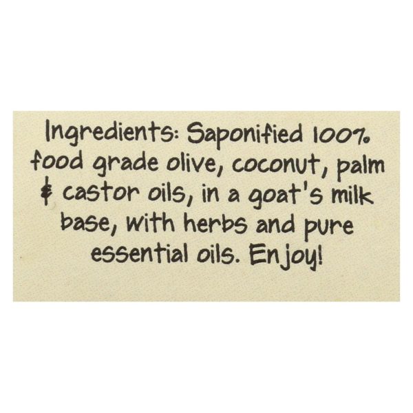 Zum - Soap Br Goatmlk Patchouli - Case of 6-3 OZ