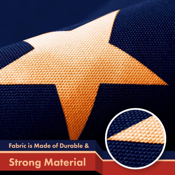 G128 American USA Tea-Stained Flag | 3x5 Ft | LiteWeave Pro Series Printed 300D Polyester | Indoor/Outdoor, Vibrant Colors, Brass Grommets, Thicker and More Durable Than 100D 75D Polyester - Image 4