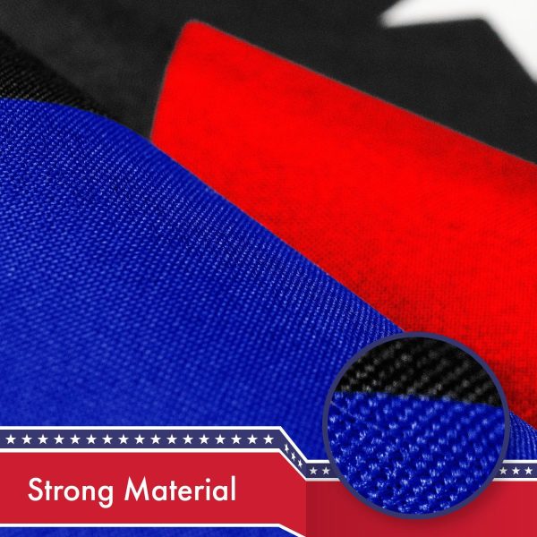 Thin Red & Thin Blue Line Flag 150D Printed Polyester 3x5 Ft - Image 4