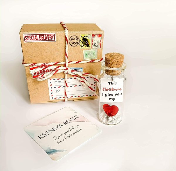 Tiny Magical Message in a Bottle Gift Idea   Classy Inspirational Gifts for Him and Her   Unique Presents for Women and Men (White Dandelion   Make a Wish in Craft Gift Box) - Image 3