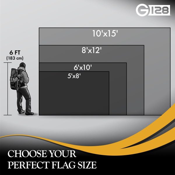 G128 2 Pack: Indiana IN State Flag | 5x8 Ft | StormFlyer Series Embroidered 220GSM Spun Polyester | Embroidered Design, Indoor/Outdoor, Brass Grommets, Heavy Duty, All Weather - Image 9