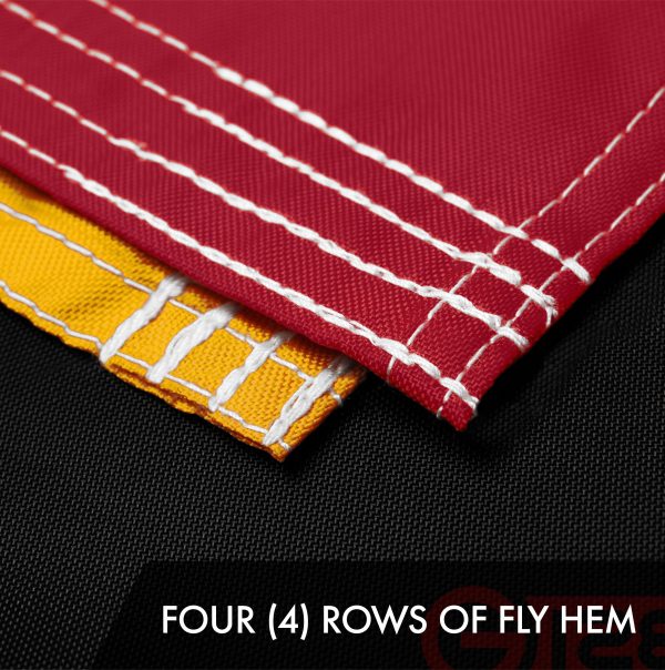 G128 Combo Pack: American USA Flag 3x5 Ft & Maryland MD State Flag 3x5 Ft | Both ToughWeave Series Embroidered Polyester, Brass Grommets - Image 5