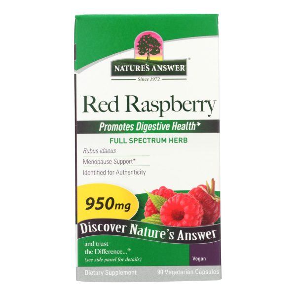 Nature's Answer - Red Raspberry Leaf - 90 Capsules - Image 2