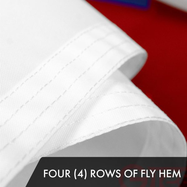 G128 Christian Flag | 2x3 Ft | ToughWeave Series Embroidered 300D Polyester | Religious Flag, Embroidered Design, Indoor/Outdoor, Brass Grommets - Image 5