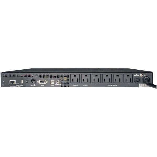 Eaton Tripp Lite Series SmartPro 120V 1kVA 800W Line-Interactive Sine Wave UPS, 1U Rack/Vertical, WEBCARDLX Network Interface, USB, DB9, 6 Outlets - Image 3