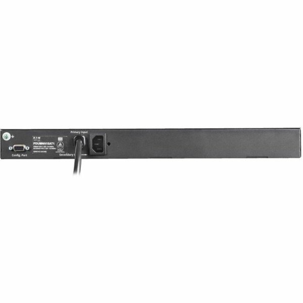 Eaton Tripp Lite Series 1.44kW 120V Single-Phase ATS/Monitored PDU - 8 NEMA 5-15R Outlets, Dual 5-15P Inputs, 12 ft. Cords, 1U, TAA - Image 5