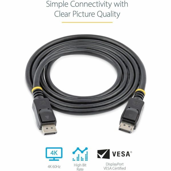 StarTech.com 10 ft Certified DisplayPort 1.2 Cable with Latches M/M - DisplayPort 4k - Image 3
