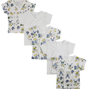 White Side Snap Short Sleeve Shirt - 5 Pack Cs_0203