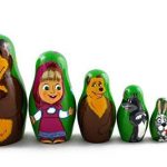 Bear Nesting Dolls Set 7 pcs   Figurines Matryoshka Nesting Doll   Home Decor   Handmade Nesting Dolls Gifts