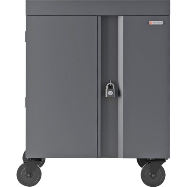 Bretford CUBE Cart 36, AC Charging, Charcoal Paint - Image 11