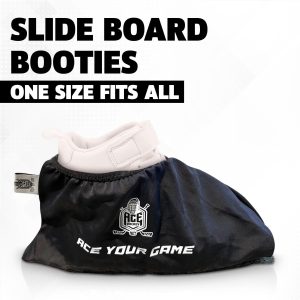 Slide Board Booties for Smooth Gliding (Reusable Washable)   Compatible with All Fitness Hockey Slide Boards   Slip Over Shoe Design   One Size Fits All
