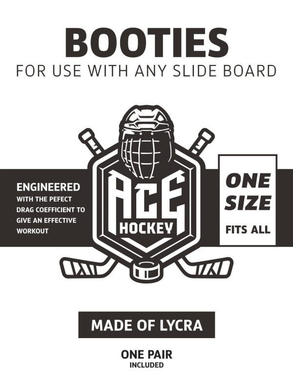 Slide Board Booties for Smooth Gliding (Reusable Washable)   Compatible with All Fitness Hockey Slide Boards   Slip Over Shoe Design   One Size Fits All - Image 2