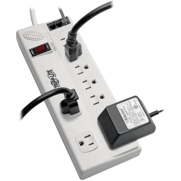 Eaton Tripp Lite Series 8-Outlet Surge Protector with DSL/Phone Line/Modem Surge Protection - 3150 Joules, 6 ft. (1.83 m) Cord, TAA - Image 9